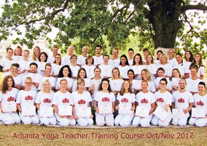 Arhanta Yoga YTT Ausbildung Okt/Nov 2017
