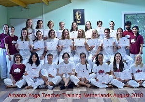 Yogalehrer-Ausbildung Niederlande Aug 2018