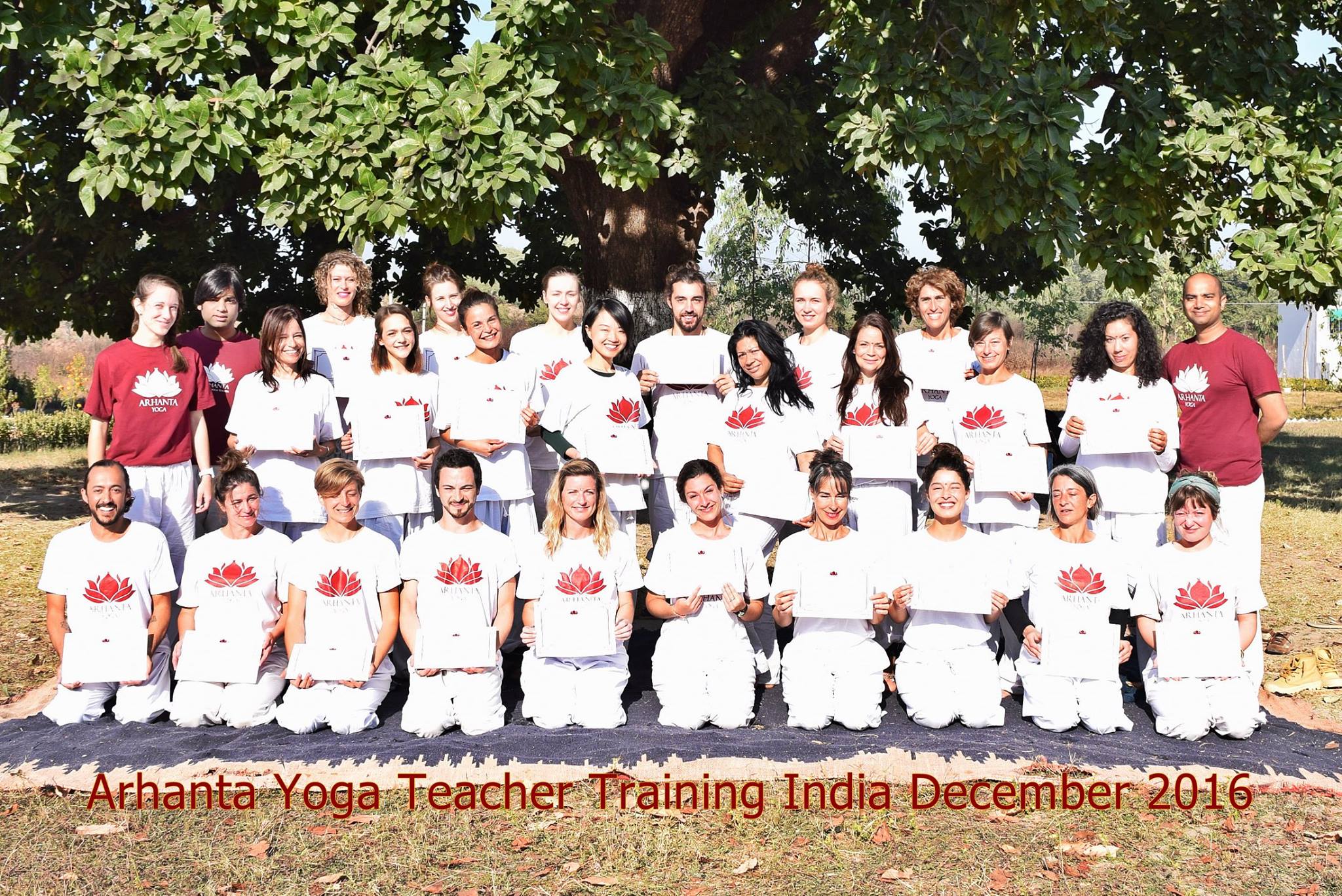 Yogalehrer-Ausbildung Indien Dezember 2016