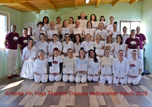 Arhanta Yoga Yin Yoga Ausbildung Niederlande März 2018