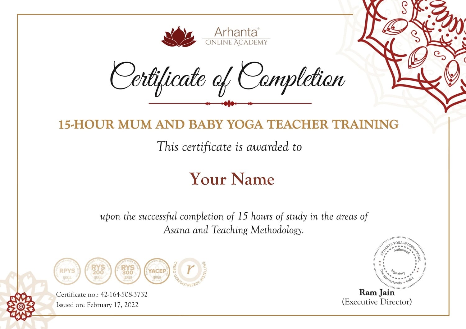 15 Timers Uddannelse til mor og Baby Yogalærer