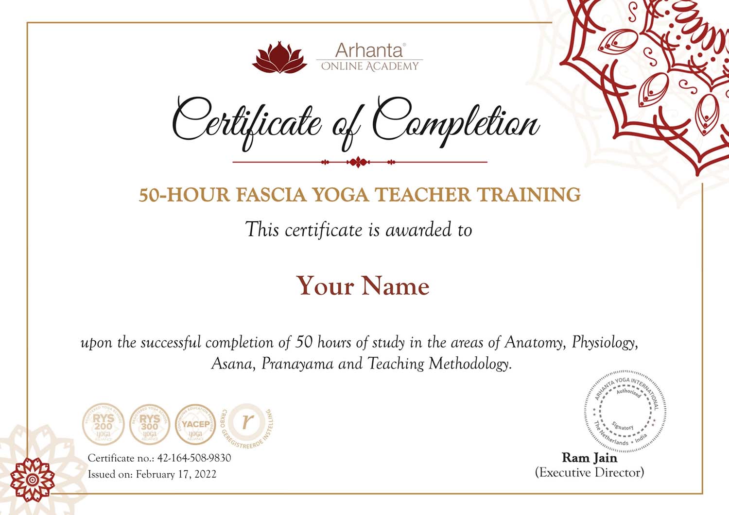 50 timers Fascia Yoga læreruddannelse