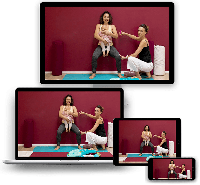 Formation en ligne de professeur de yoga pour les mères et les bébés
