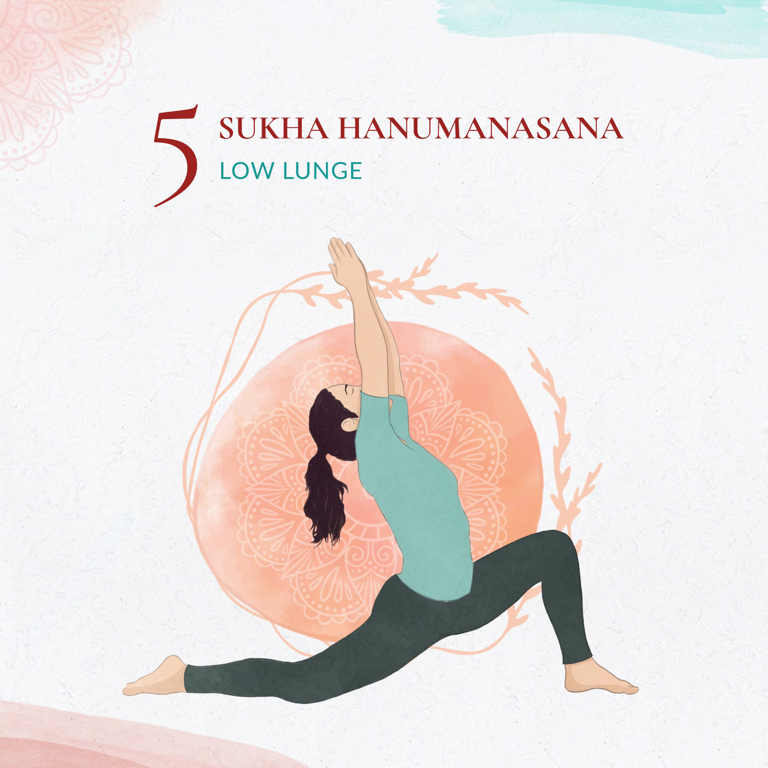 Sukha Hanumanasana - Fente basse