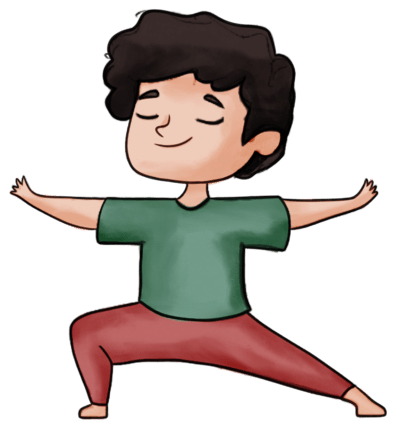 Kids Yoga for emotional balance - Warrior Pose