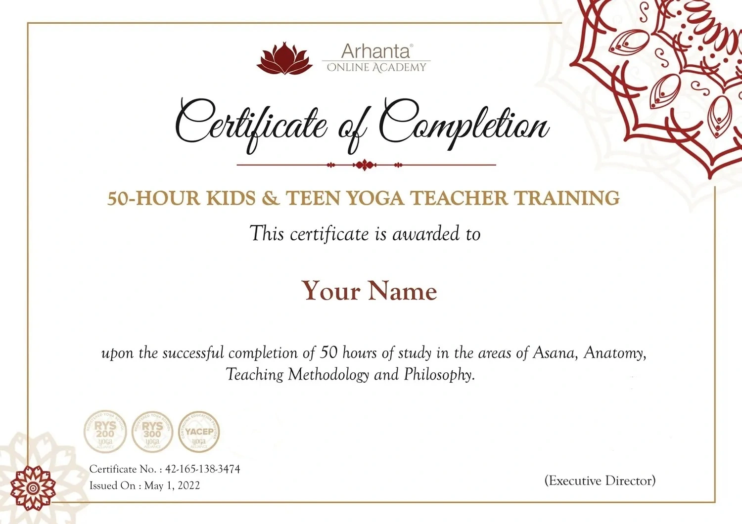 Kids and Teen Yoga Teacher Training Certification